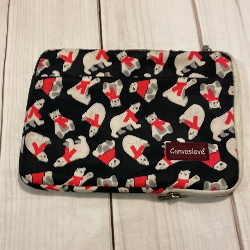 Canvaslove Laptop Bag Polarbear Print NWOT ⏰